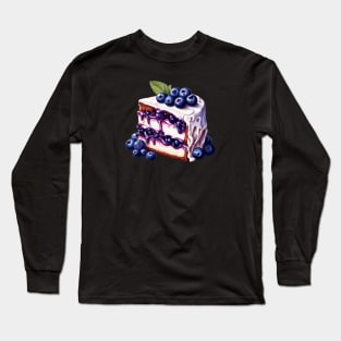 A Delicious Piece Of A Blueberry Cake Long Sleeve T-Shirt